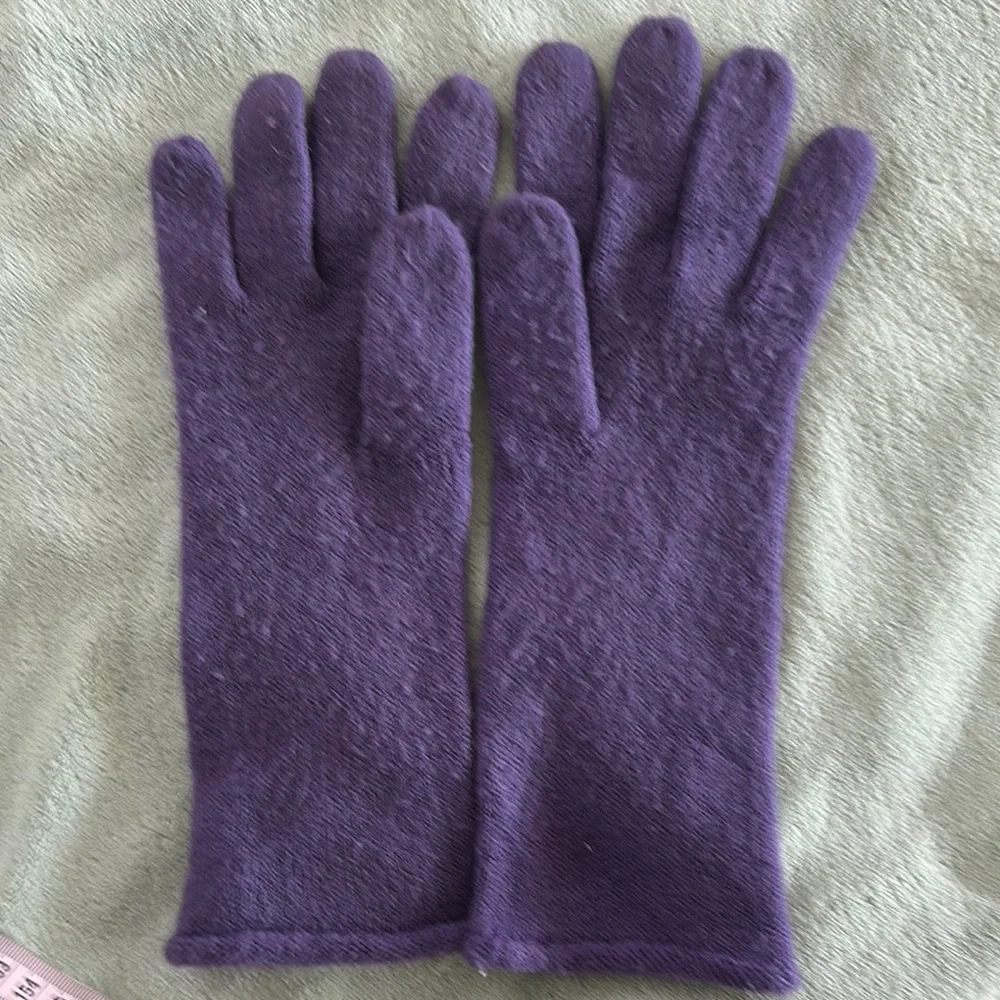 Echo Soft Elegant Purple Knit Gloves